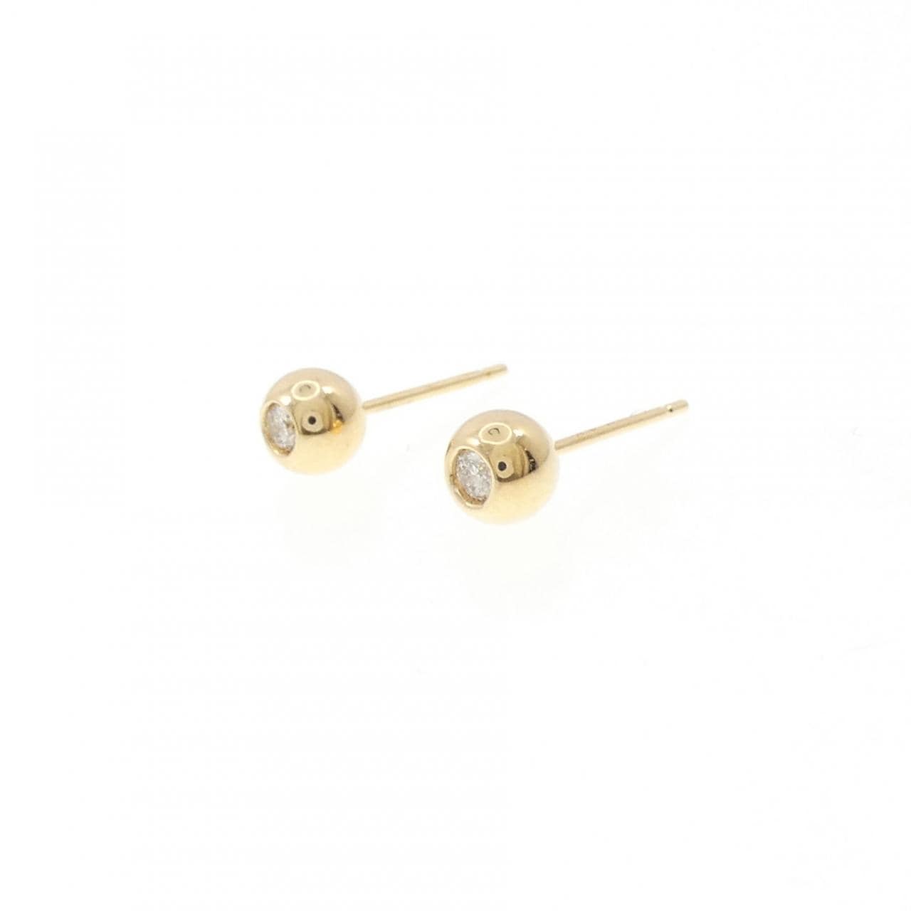 K18YG ダイヤモンド ピアス 0.10CT