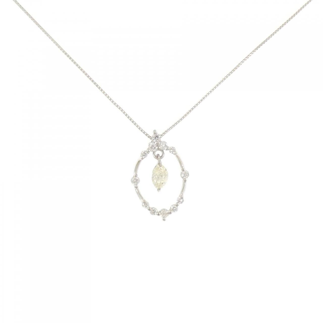 PT900/PT850 ダイヤモンド ネックレス 0.225CT