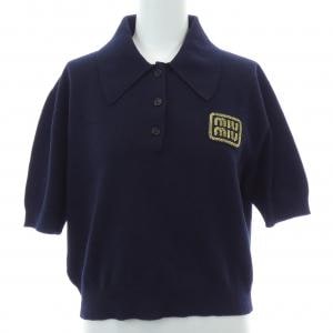 ミュウミュウ MIU MIU カシミヤ ニット ポロシャツ MML896 SOOO 14M3 ポロシャツ