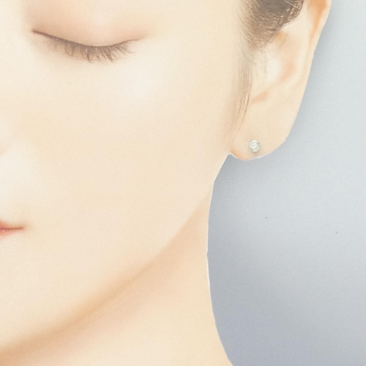 PT900单钻鑽石耳環 0.14CT
