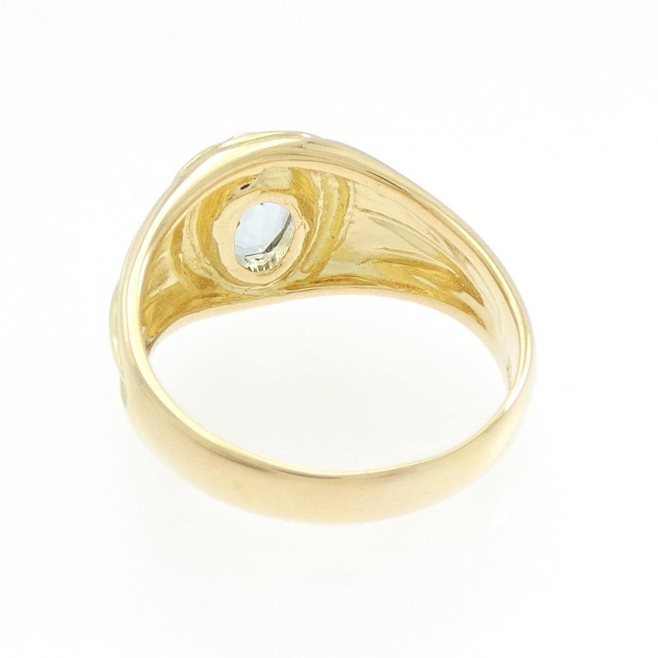 K18YG アクアマリン リング