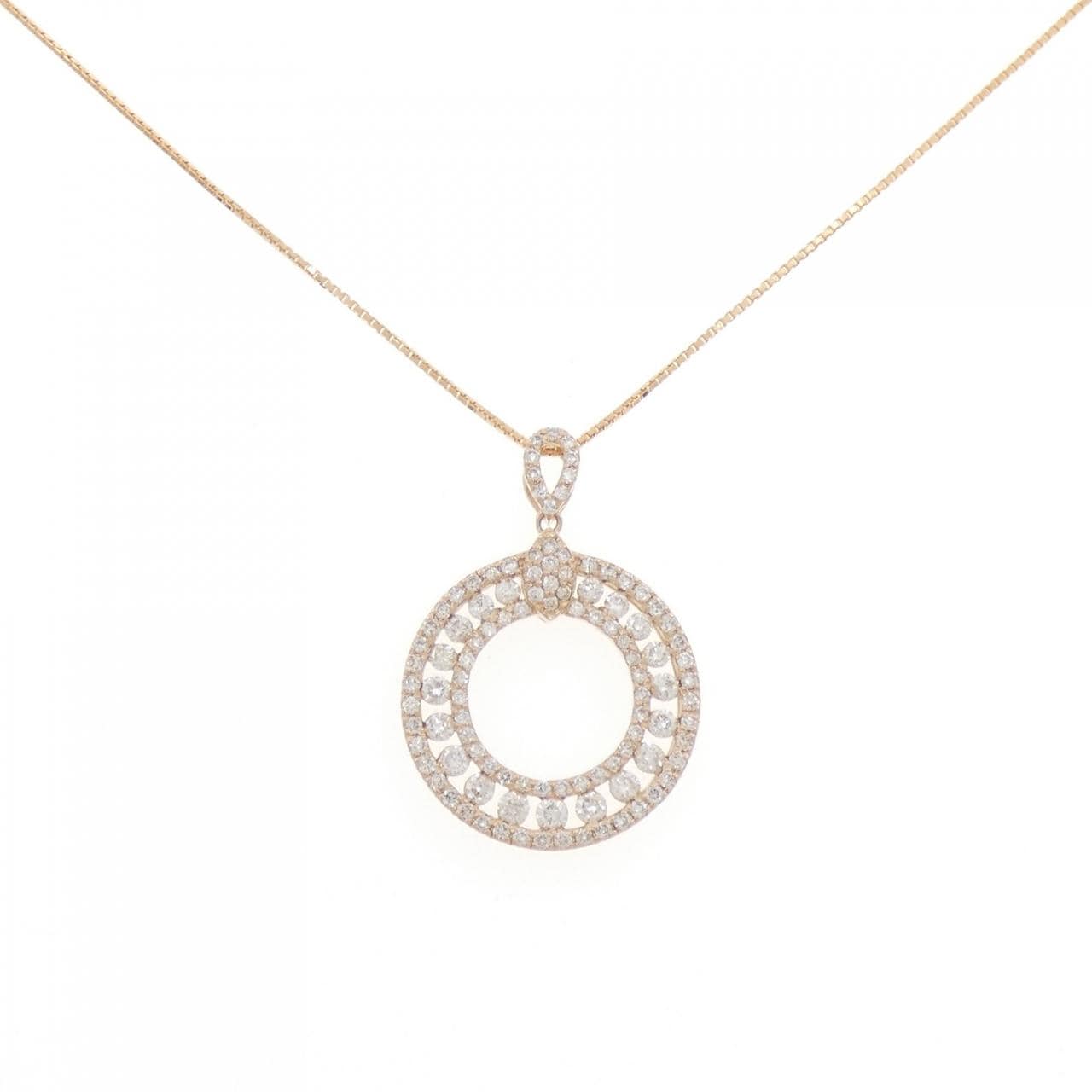 K18PG ダイヤモンド ネックレス 1.00CT