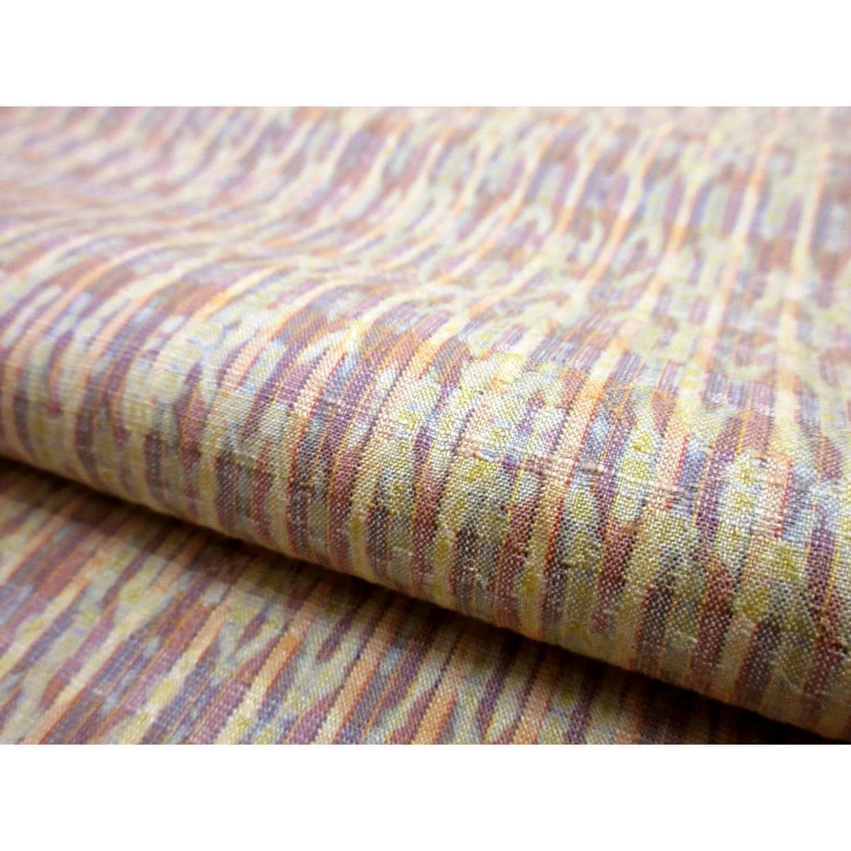 【未使用品】単衣　紬織　絞り加工