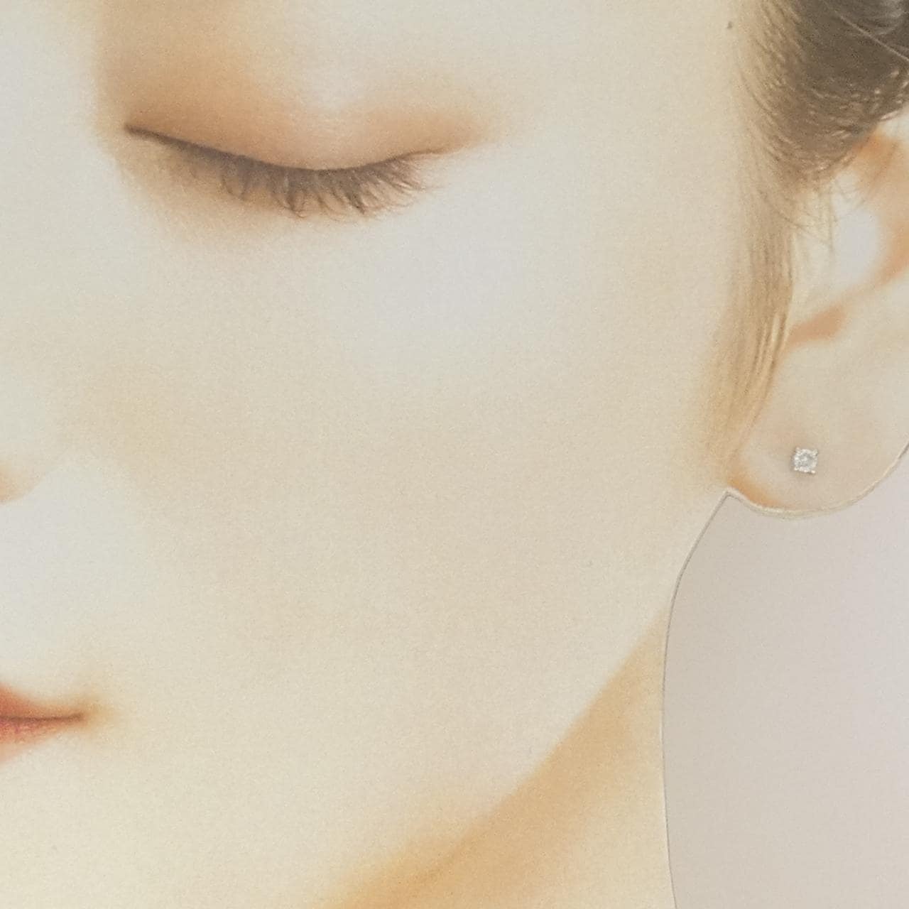 【リメイク】PT900 ダイヤモンド ピアス 0.10CT