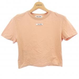 ミュウミュウ MIU MIU MIU MIU ロゴラベル MJN484 S232 1YXU Tシャツ