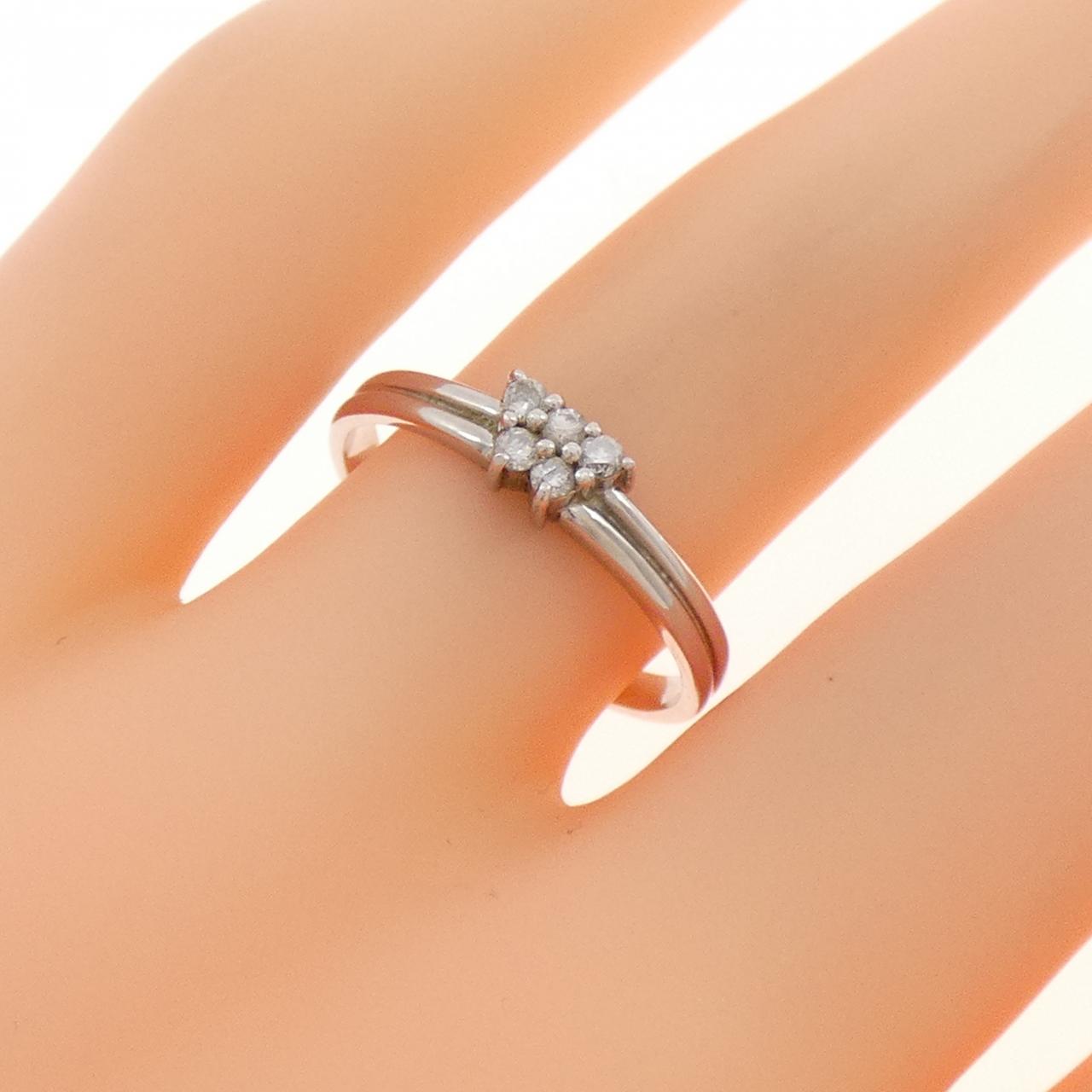 PT900 Diamond Ring 0.10CT