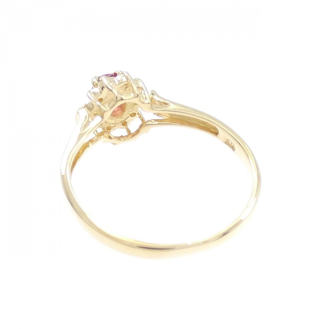 K18YG ルビー リング