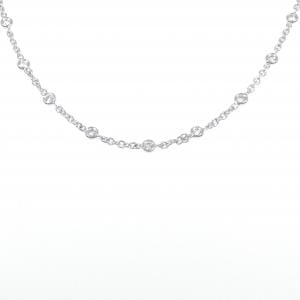 K18WG ダイヤモンド ネックレス