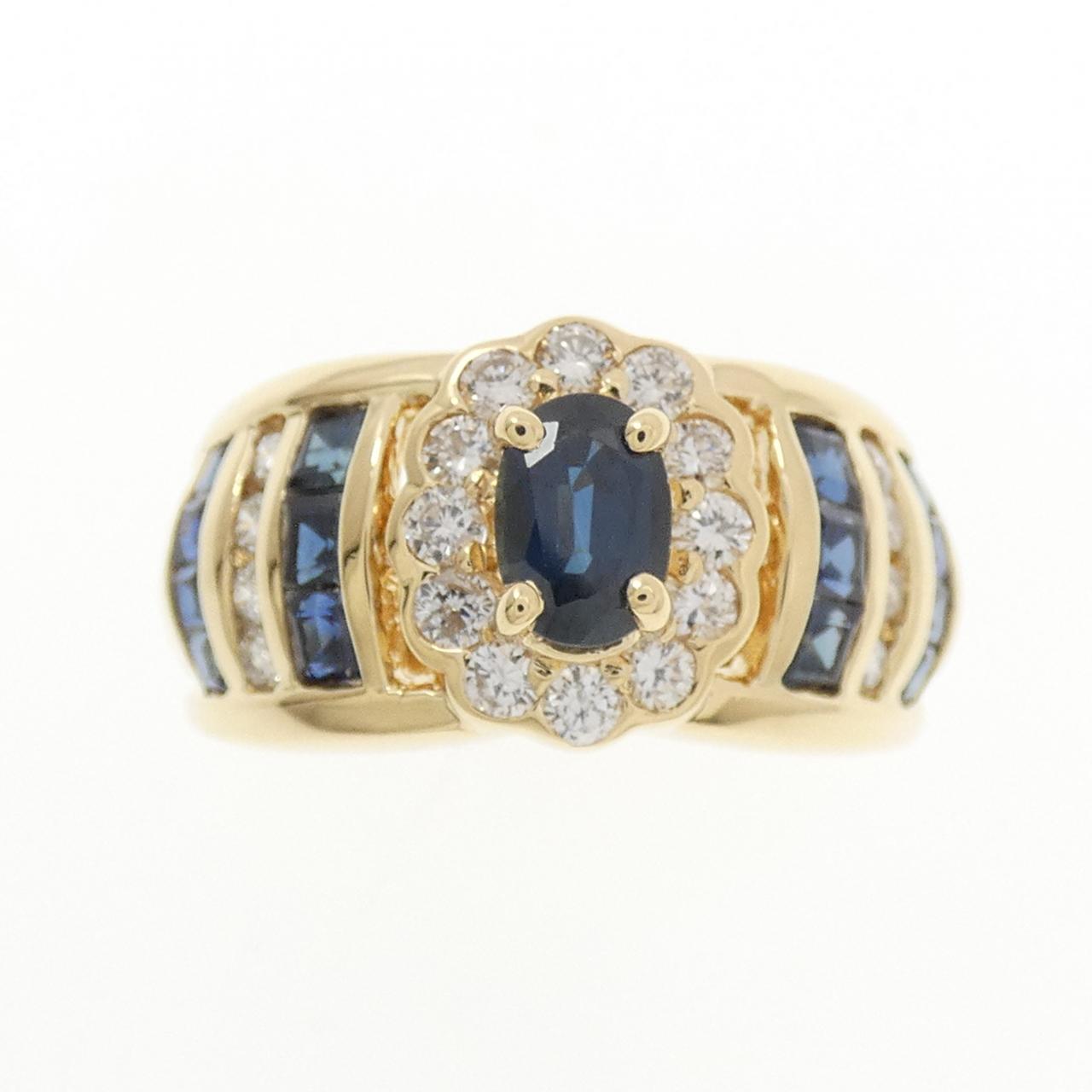 K18YG サファイヤ リング 1.48CT