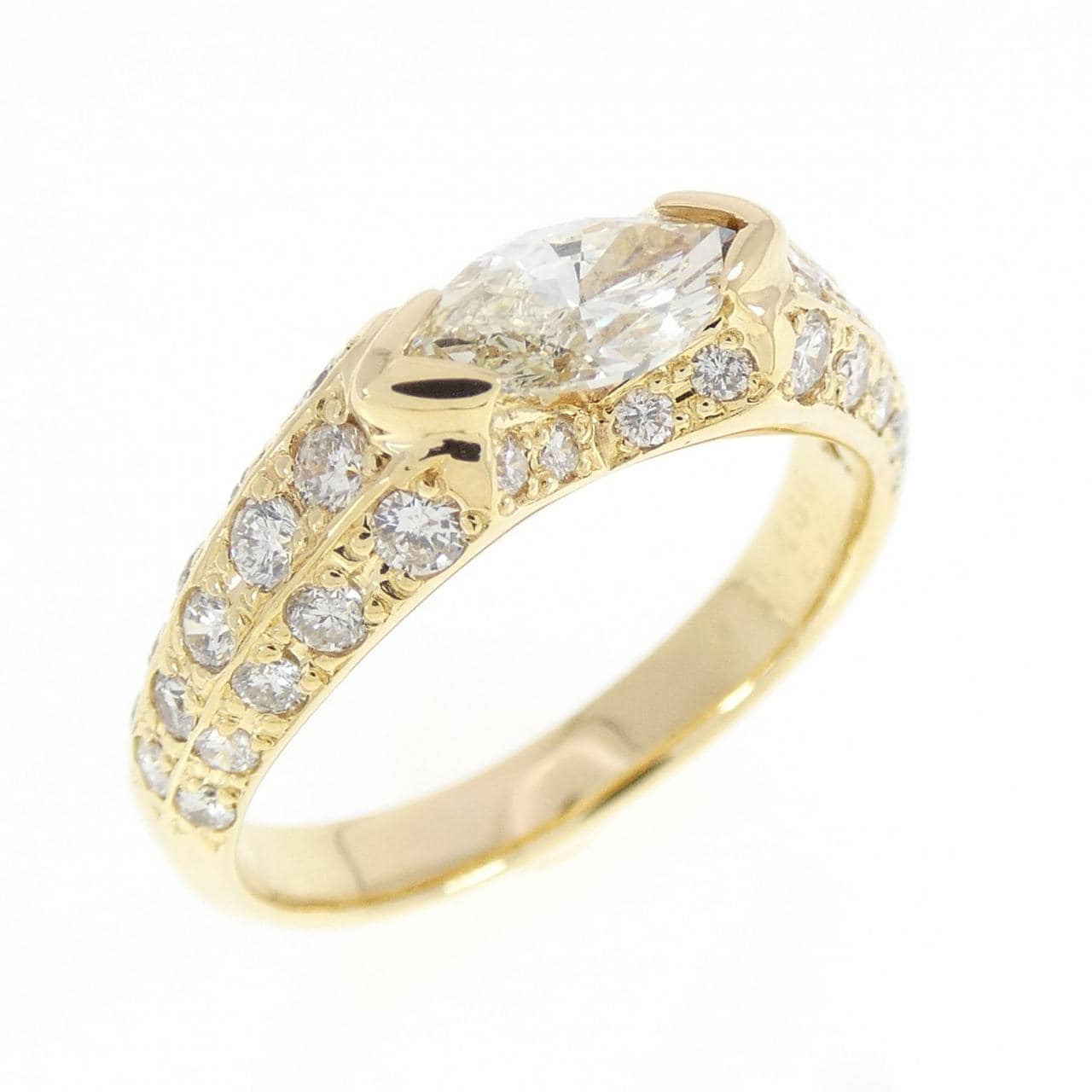 K18YG ダイヤモンド リング 0.466CT