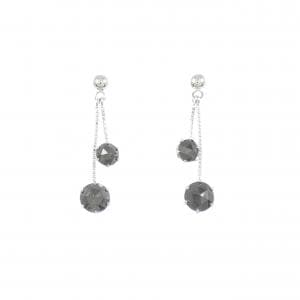 K18WG ダイヤモンド ピアス 1.00CT