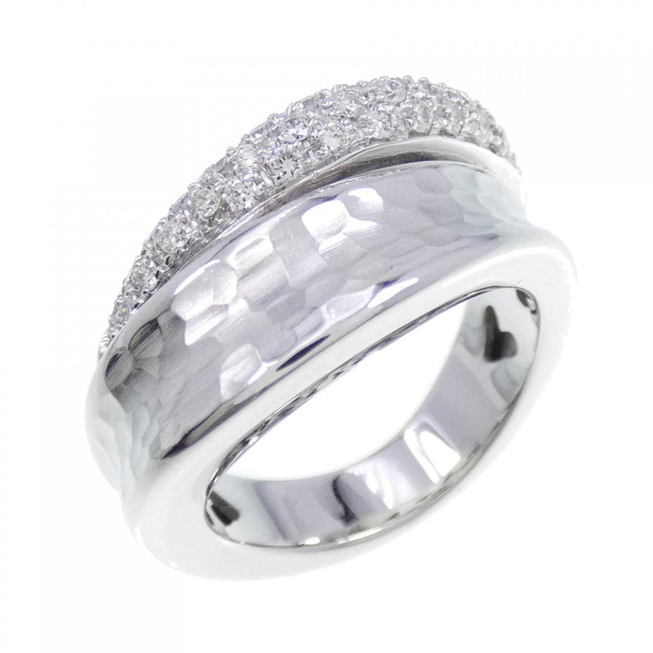 750WG Pave Diamond Ring 0.53CT