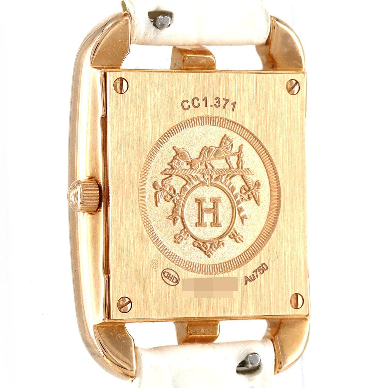 HERMES Cape Cod Chaine d&#39;Ancre Joylier PG/D CC1.371 PG/RG Quartz