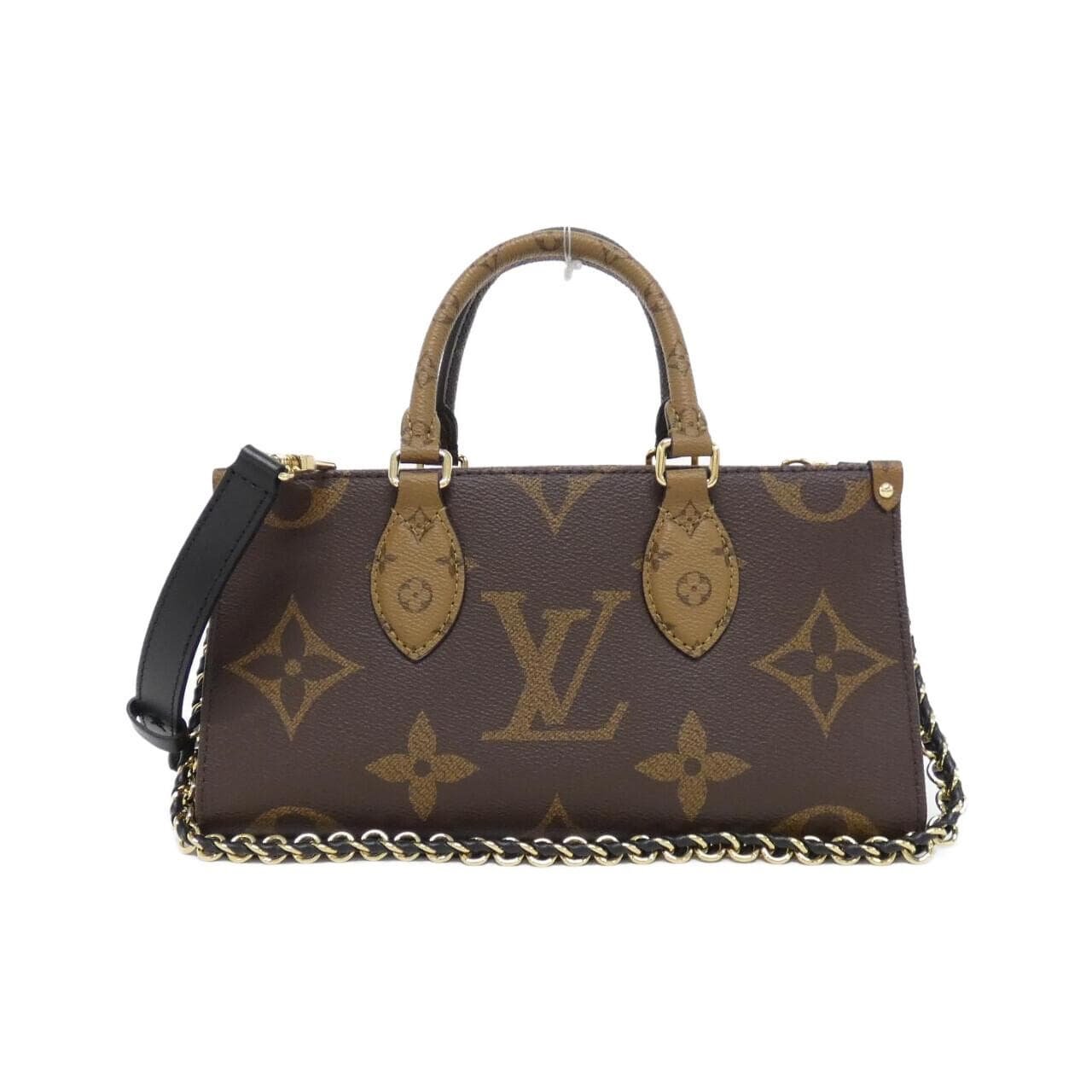 LOUIS VUITTON Monogram Reverse On The Go EW Chain 包袋 M14236