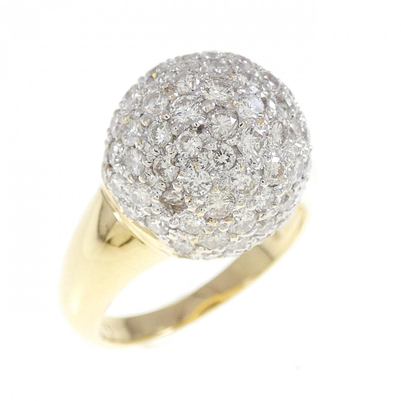 750YG/750WG ダイヤモンド リング 1.91CT
