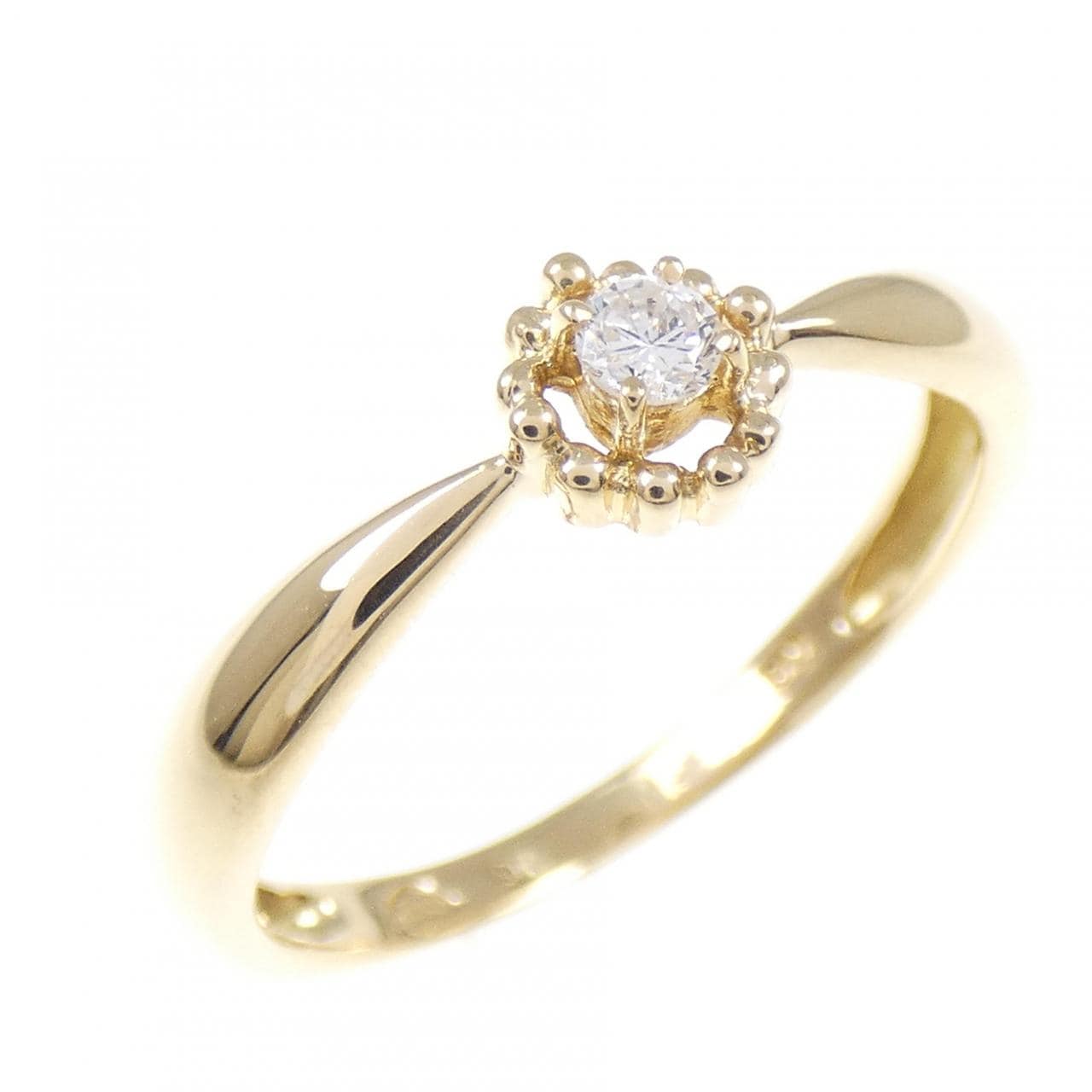 K18YG ダイヤモンド リング 0.05CT
