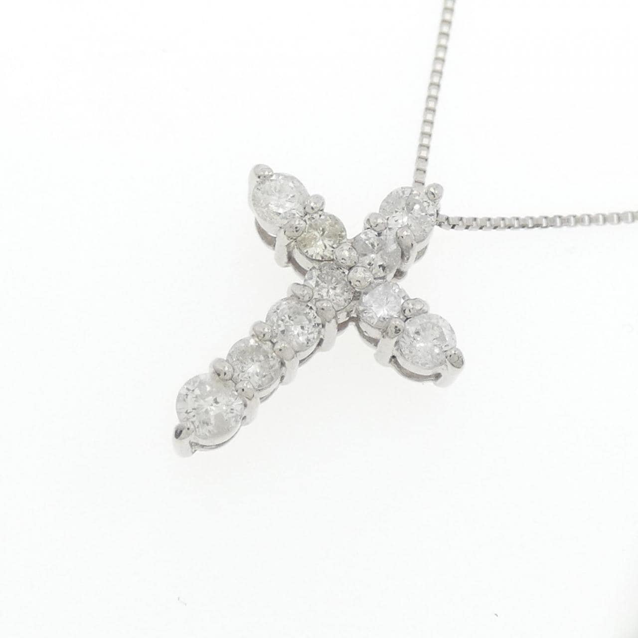 PT クロス ダイヤモンド ネックレス 0.50CT