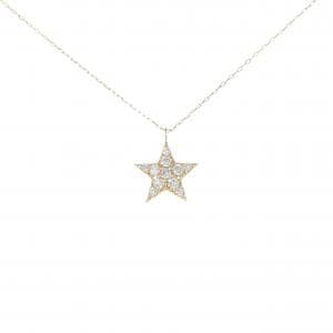 K18YG スター ダイヤモンド ネックレス 0.25CT
