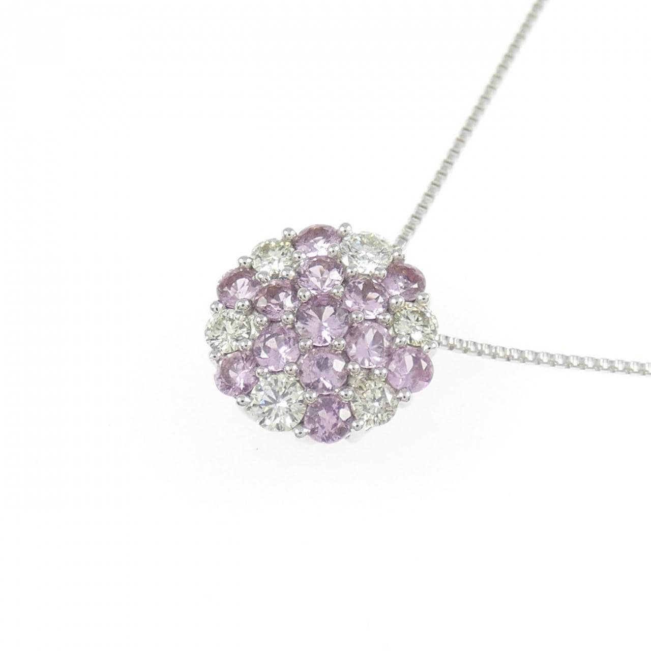 K18WG藍寶石項鏈