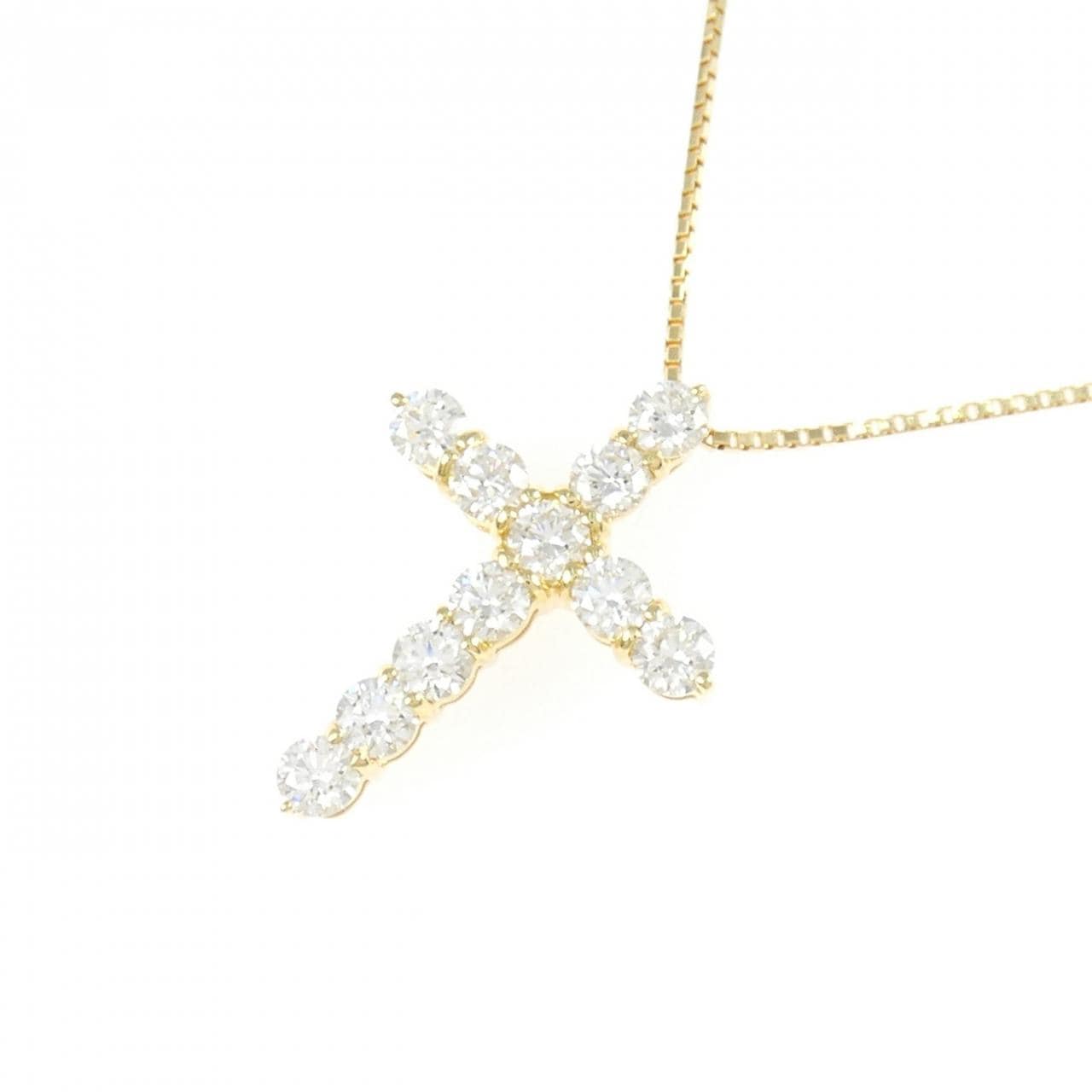 【新品】K18YG ダイヤモンド ネックレス 1.003CT F VVS2-SI1 VG