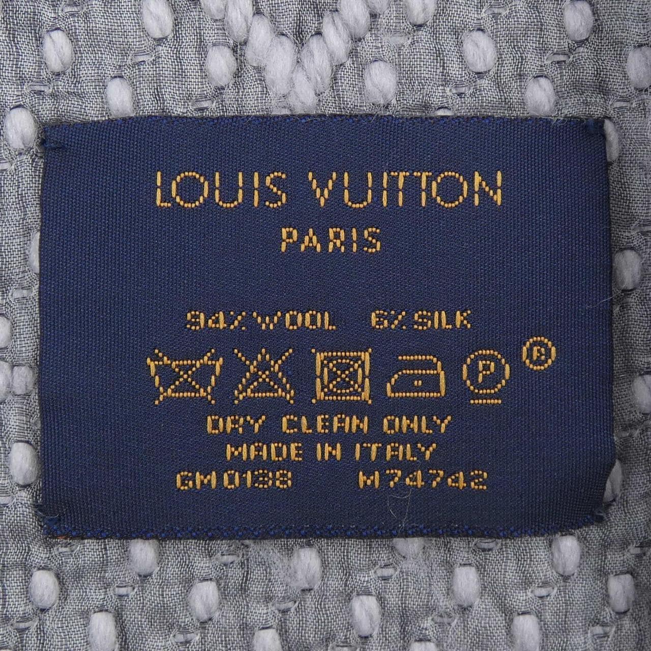 ルイヴィトン LOUIS VUITTON ロゴマニア M74742 MUFFLER