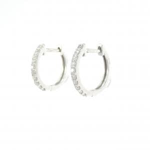 K18WG ダイヤモンド ピアス 0.16CT
