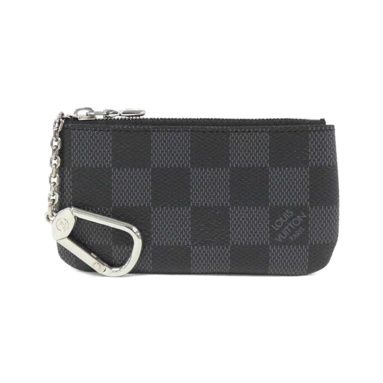 LOUIS VUITTON Damier 石墨卡片钥匙包 Pochette Cle N60155零钱钥匙包