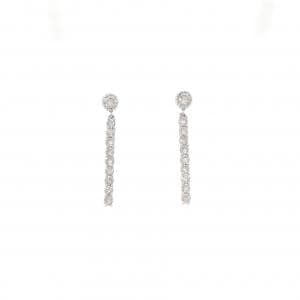 K18WG ダイヤモンド ピアス 0.50CT