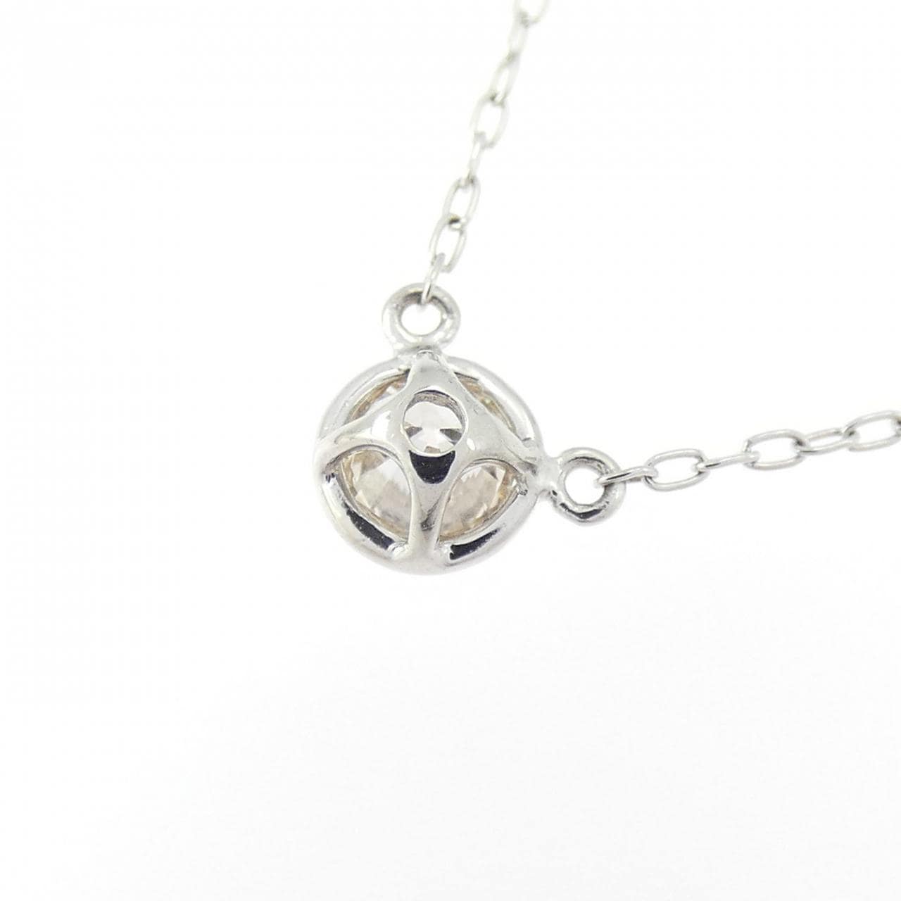 PT900/PT850 ソリティア ダイヤモンド ネックレス 0.20CT