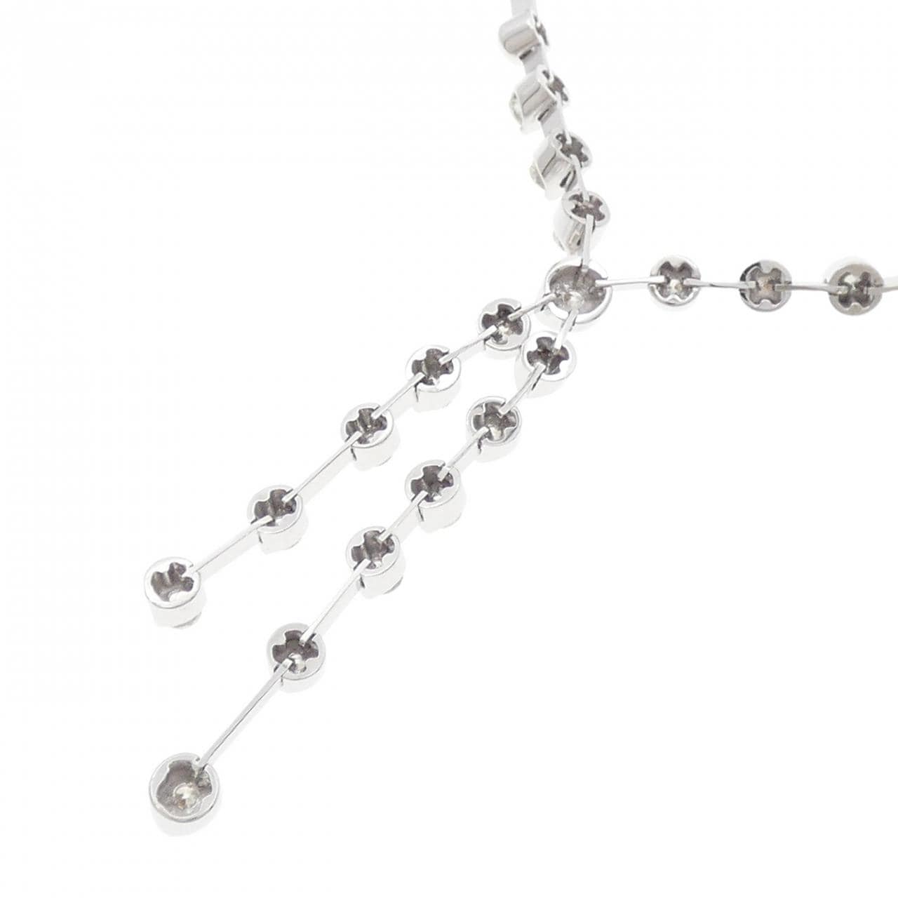 K18WG ダイヤモンド ネックレス 1.00CT