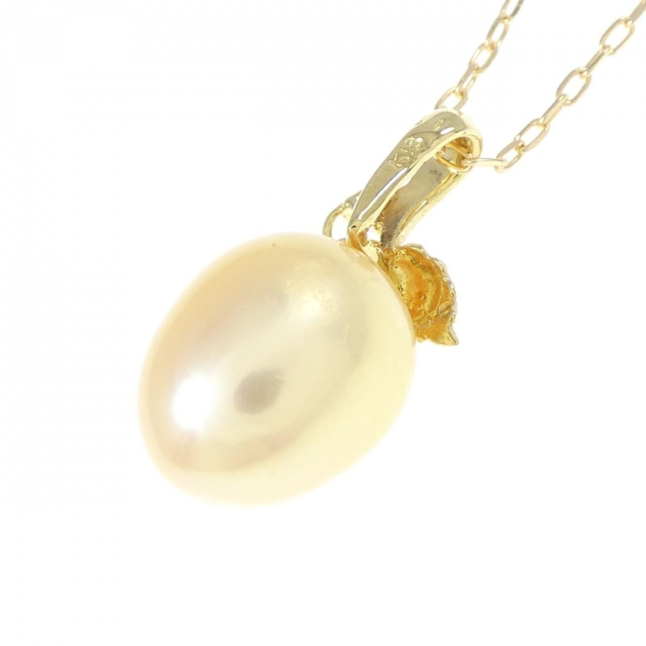 K18YG freshwater pearl necklace