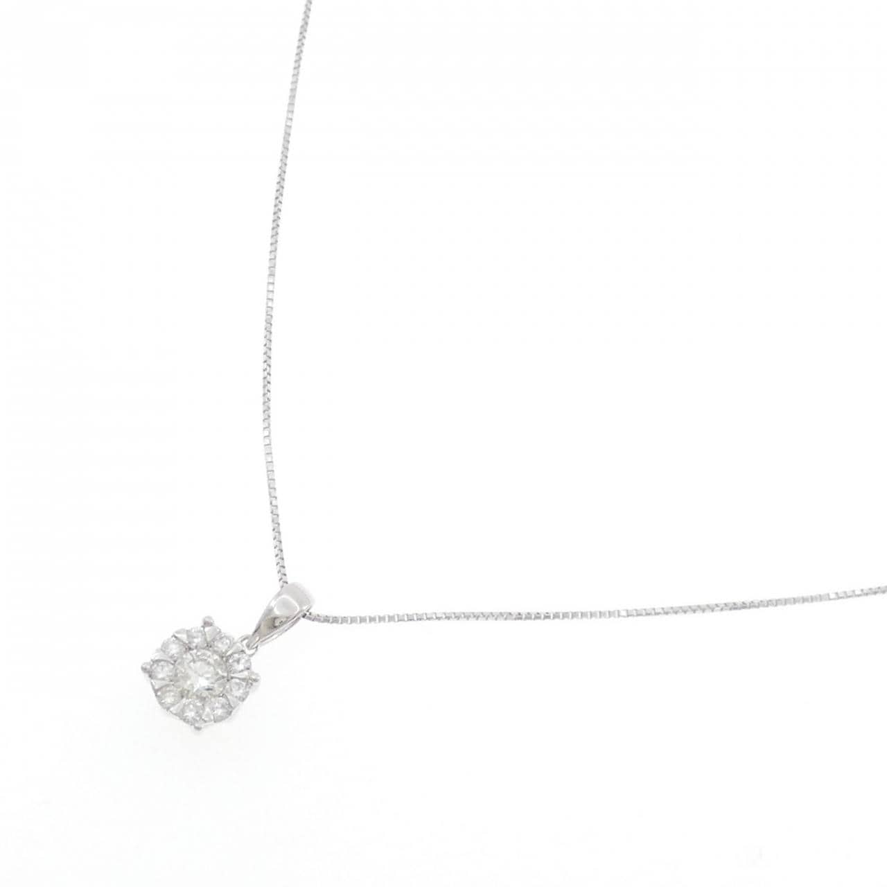 750WG/K18WG ダイヤモンド ネックレス