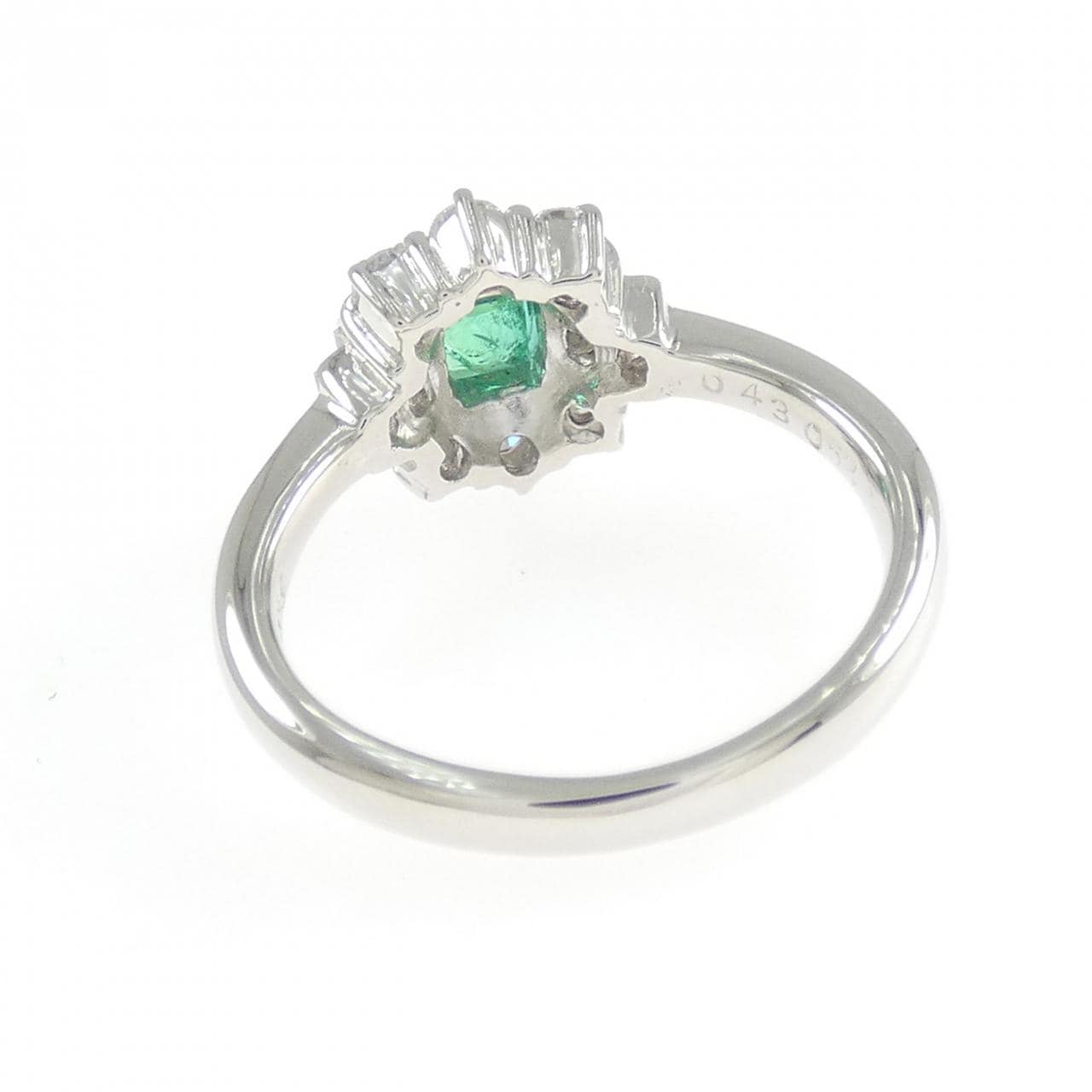 PT900 エメラルド リング 0.43CT