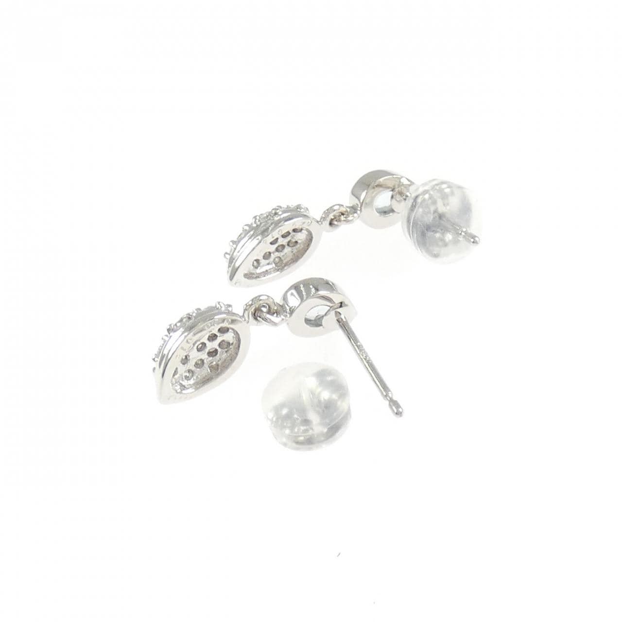 PT900 ブルートパーズ ピアス 0.40CT