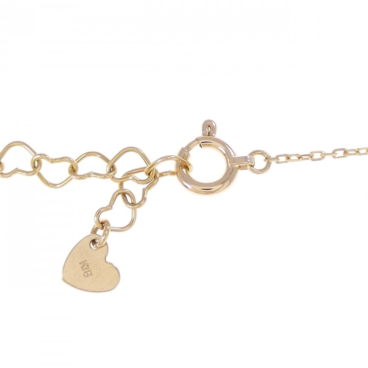K18PG/K18YG ハート ダイヤモンド ネックレス 0.20CT