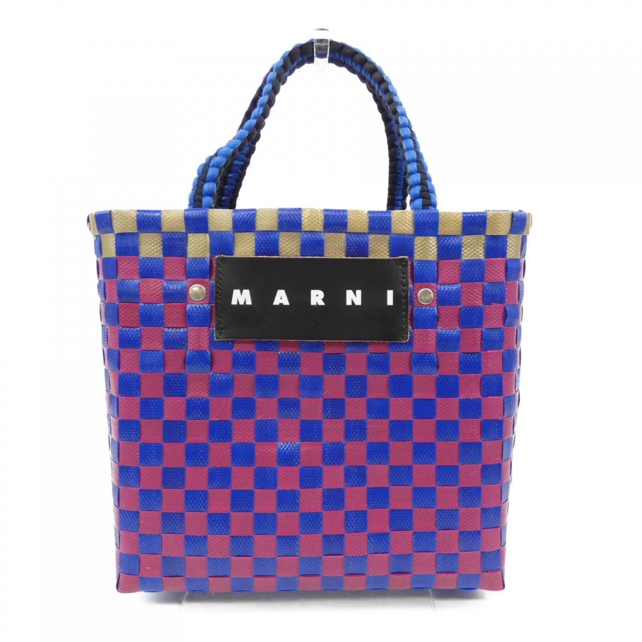 マルニ MARNI MARI MARKET JERSEY HANDLE BASKET SHMH0013A0 BAG