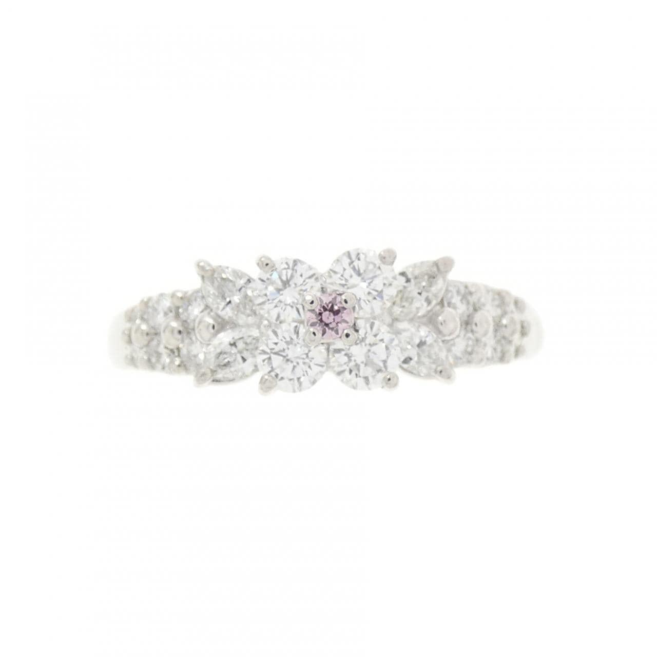 PT900 ピンクダイヤモンド リング 0.01CT