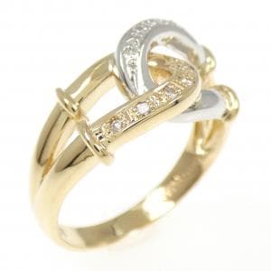 K18YG/PT900 ダイヤモンド リング 0.06CT