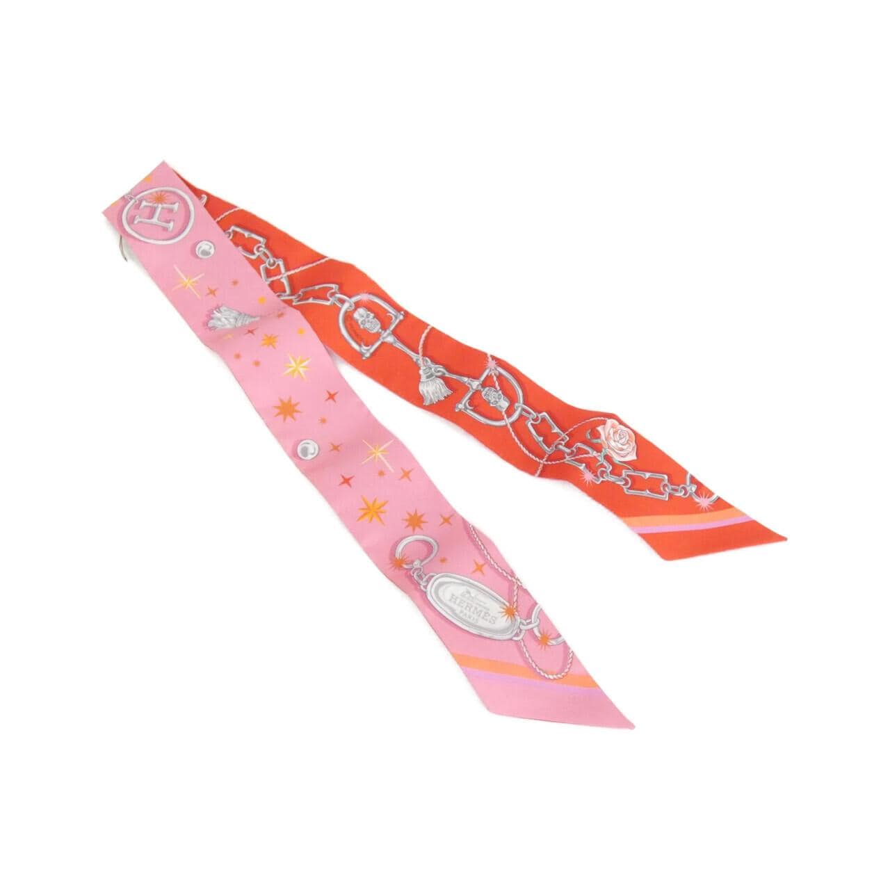 【未使用品】エルメス C'EST LA FETE ツイリー 062743S スカーフ