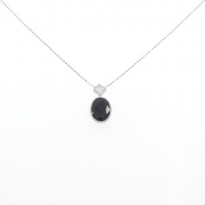 K18WG サファイヤ ネックレス 3.32CT