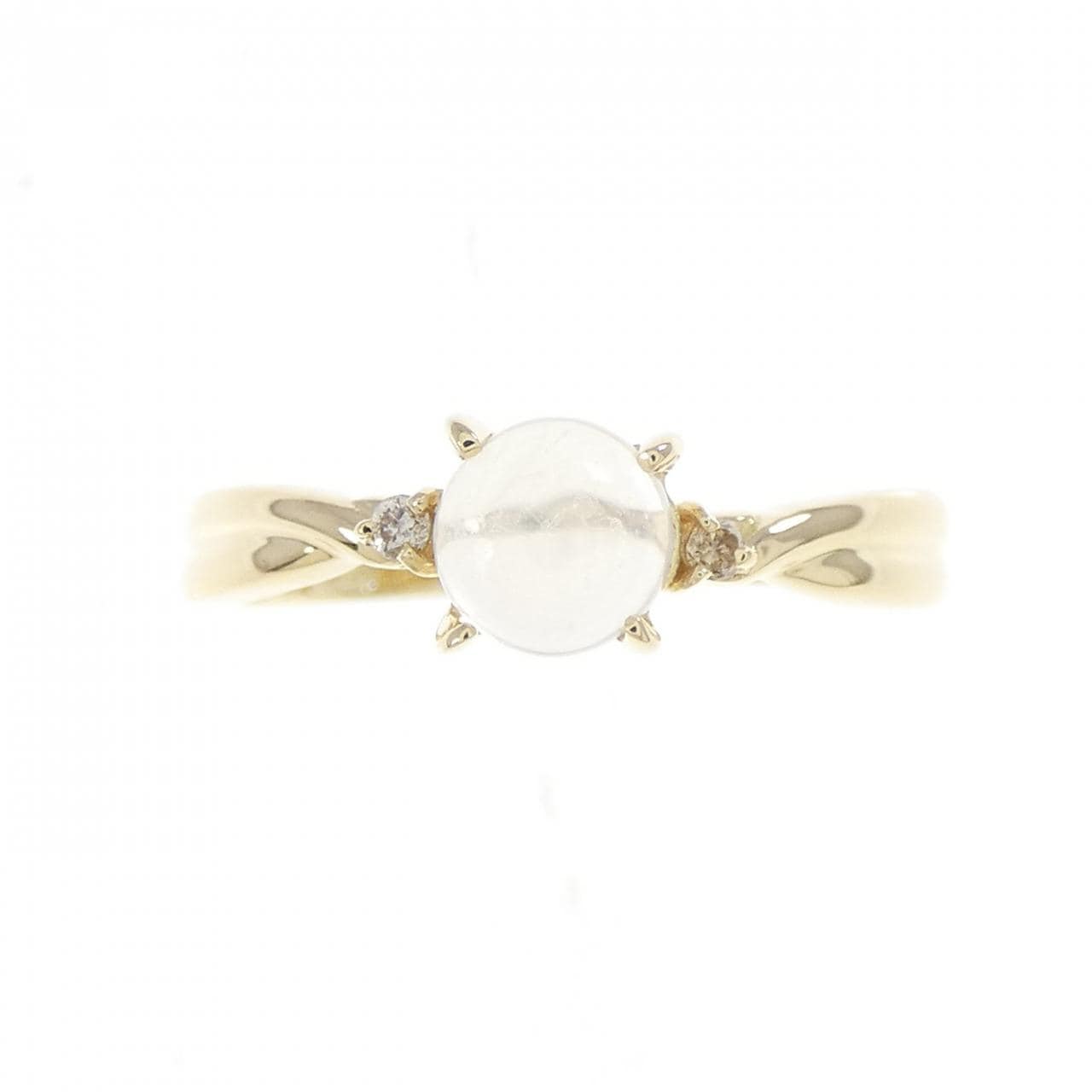 K18YG ムーンストーン リング