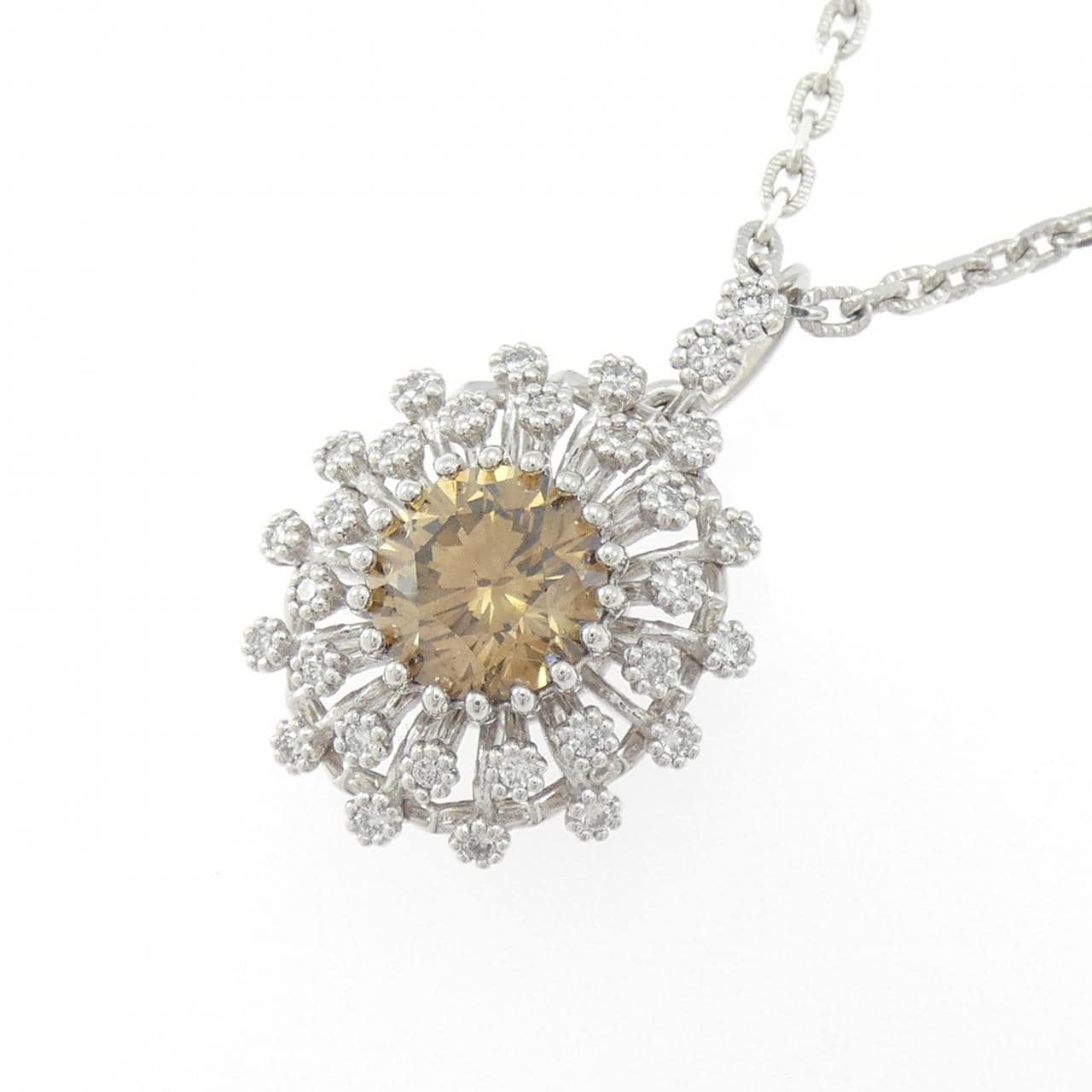 PT950/PT850 Diamond Necklace 1.553CT