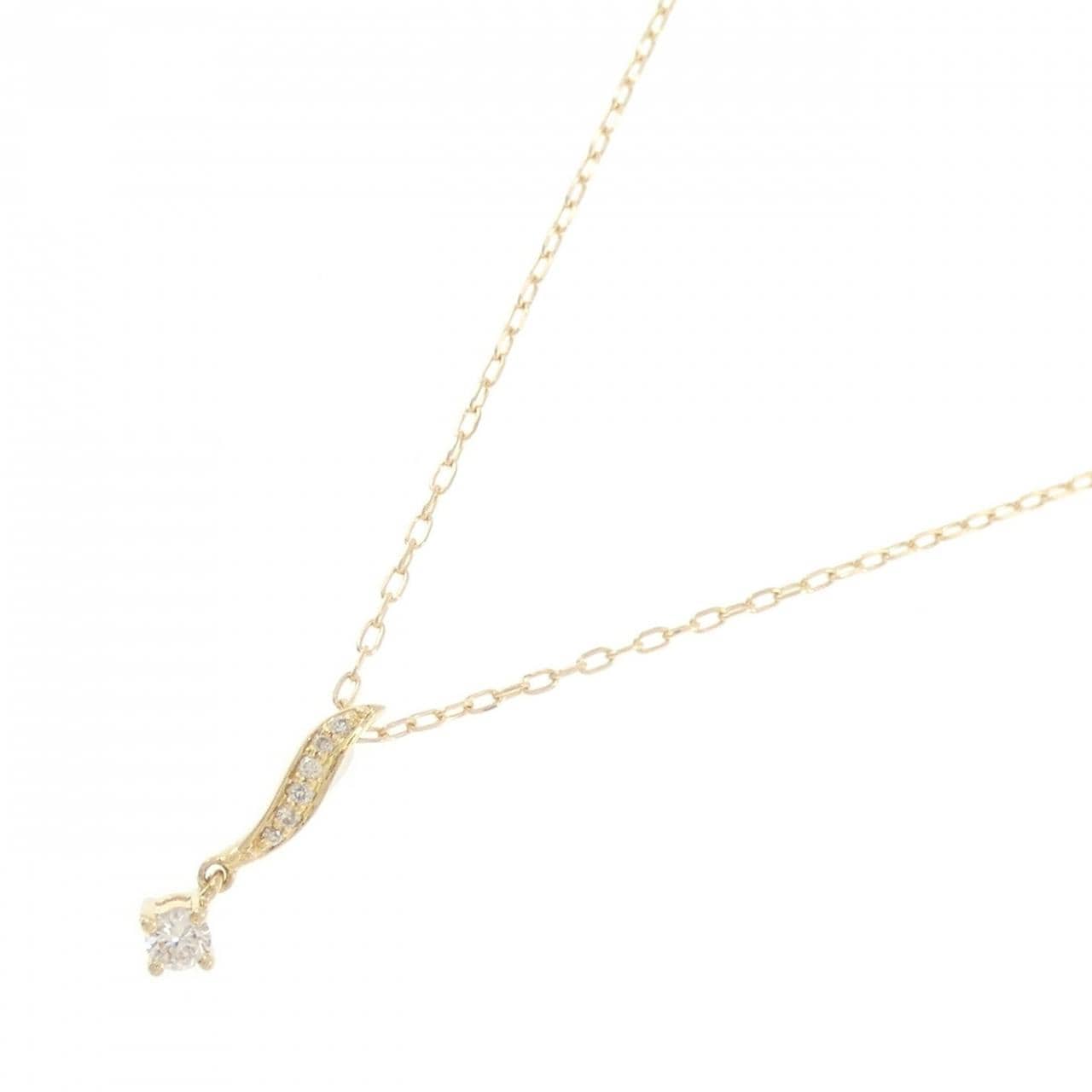 K18YG ダイヤモンド ネックレス 0.10CT