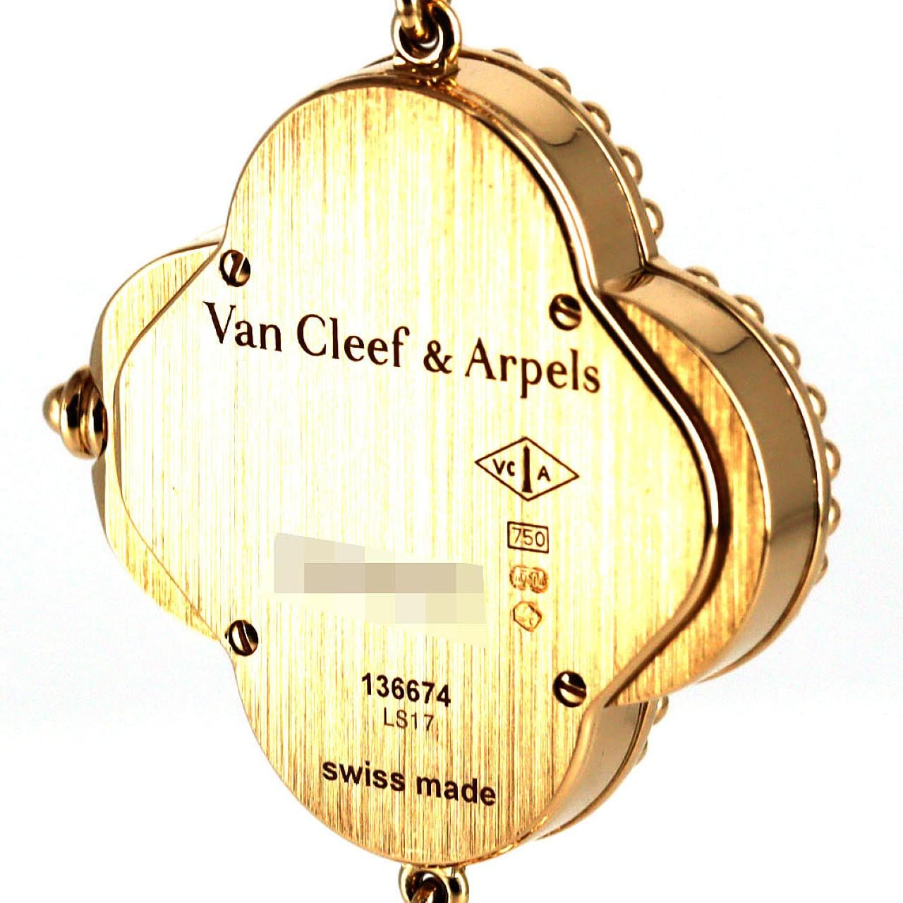 ヴァンクリーフ&アーペル アルハンブラ YG 136674 YG クォーツ