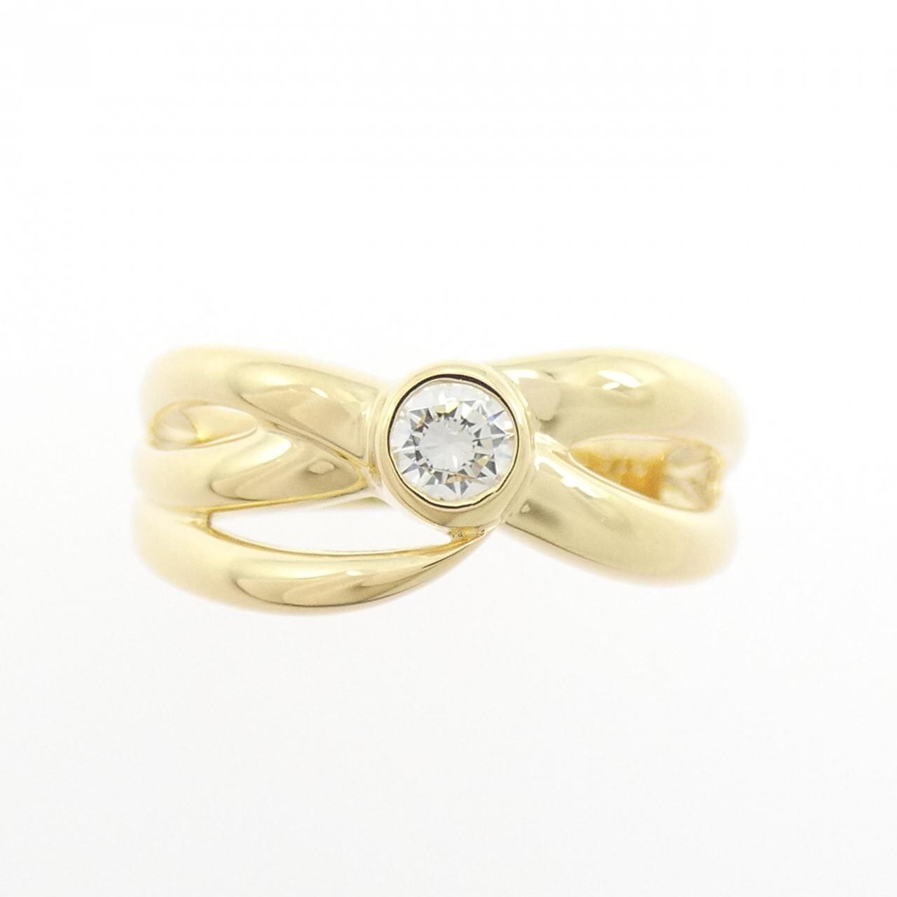 K18YG ダイヤモンド リング 0.14CT