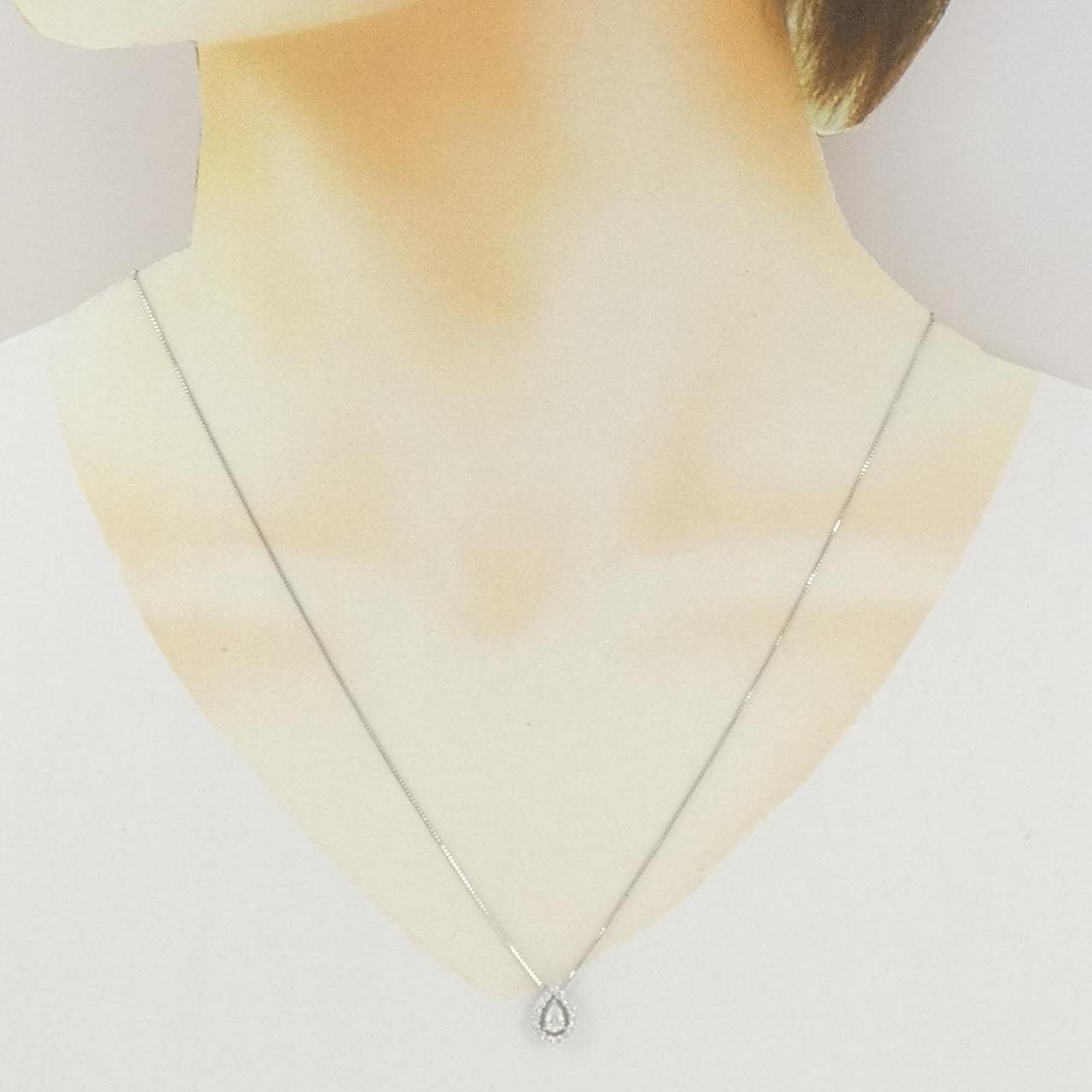 PT950/PT850 ダイヤモンド ネックレス 0.185CT