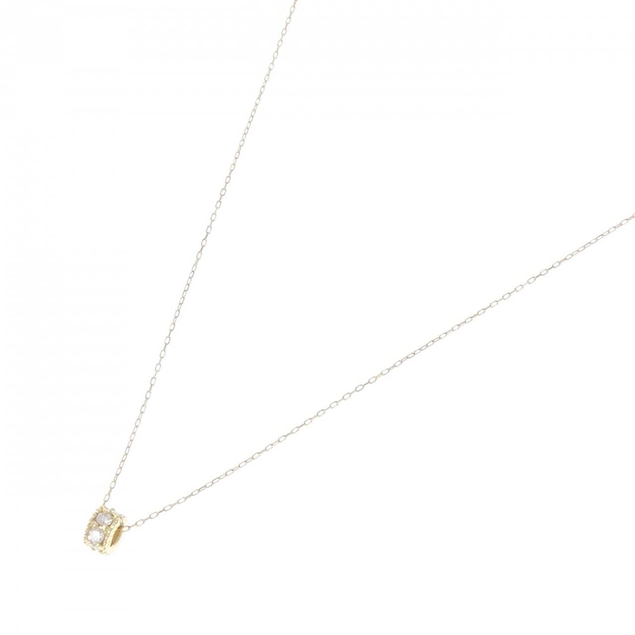 K18YG ダイヤモンド ネックレス 0.13CT