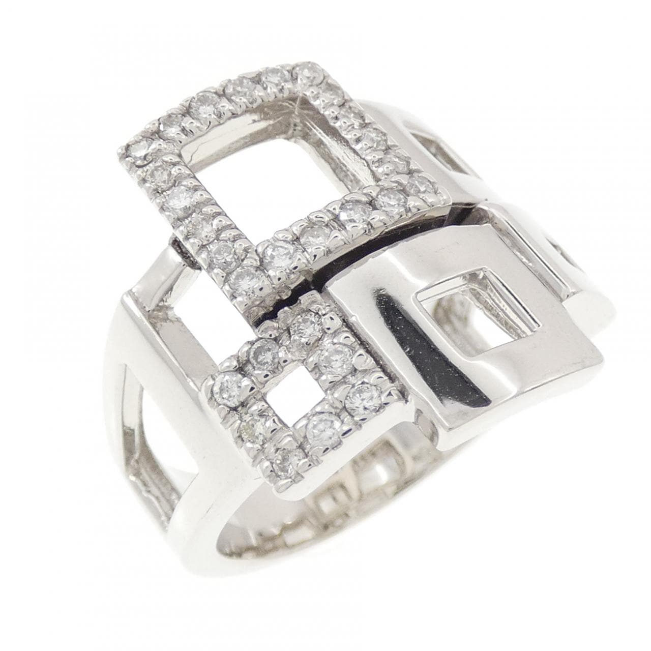 K18WG ダイヤモンド リング 0.23CT