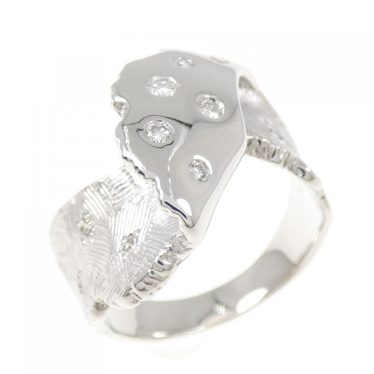 K18WG ダイヤモンド リング 0.15CT