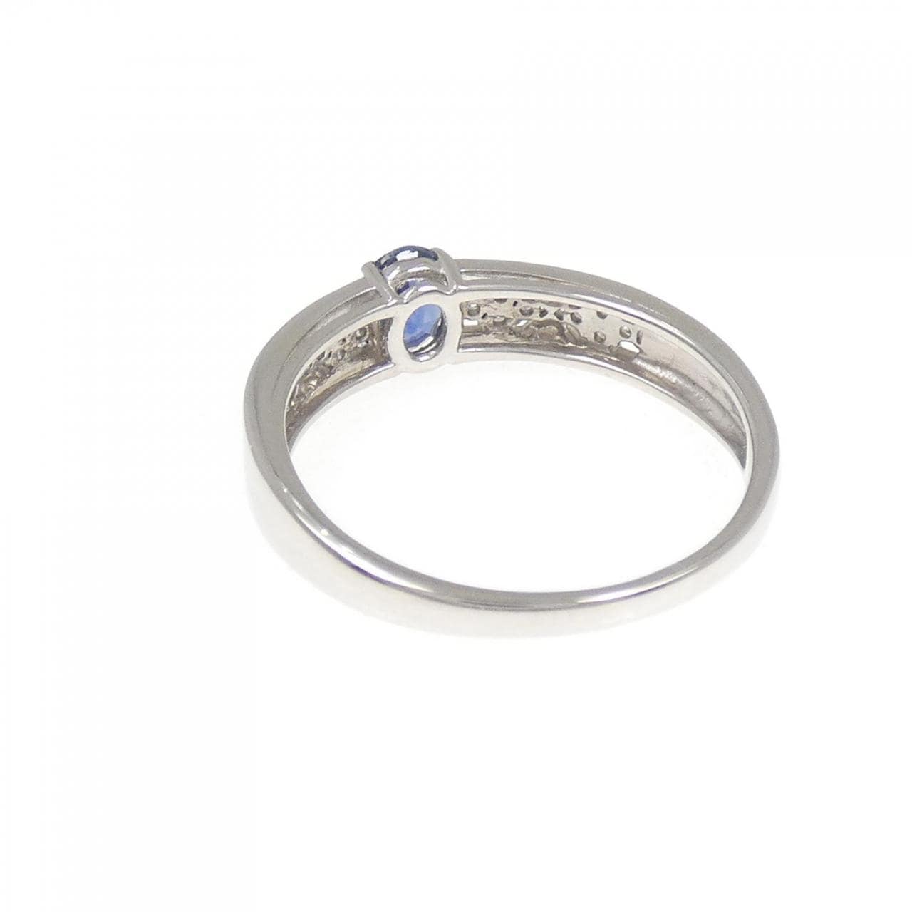 PT950 サファイヤ リング 0.44CT